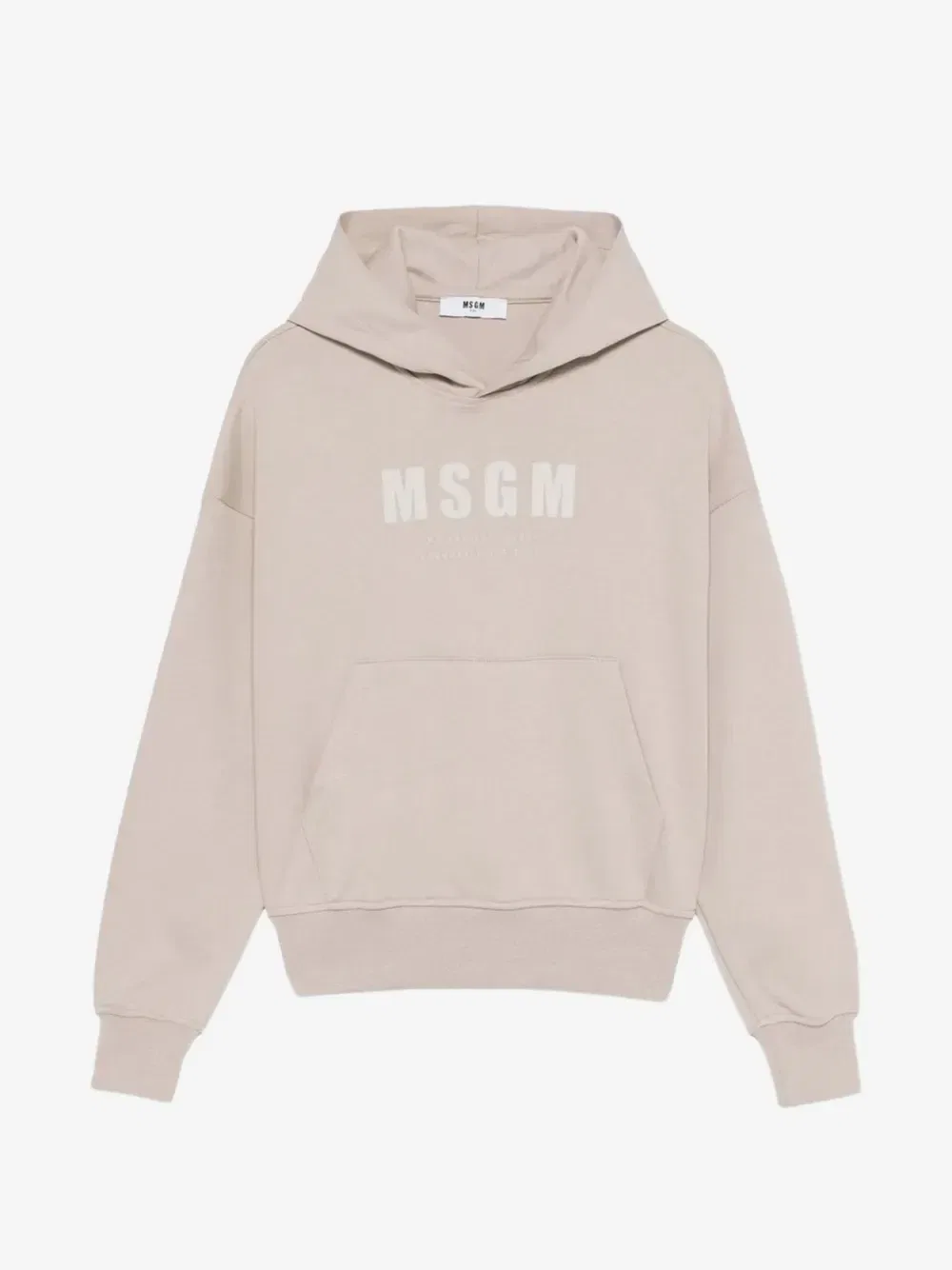 Толстовка с карманом-кенгуру MSGM Kids, бежевый