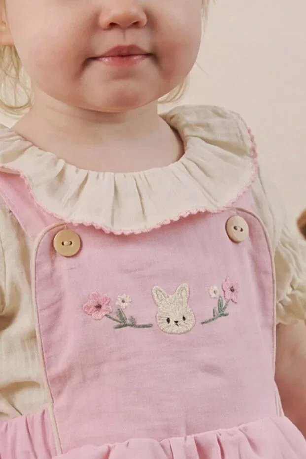 Детский комбинезон для девочек хлопковый Minipodyum, Pink — фото 3
