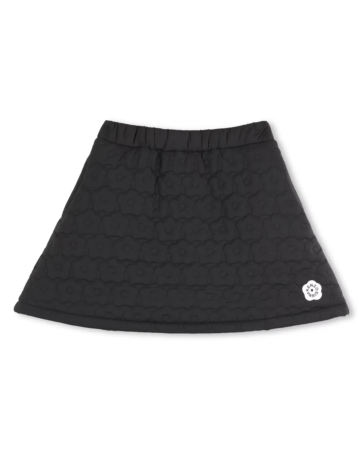 Детская юбка для девочек стеганая Kenzo Kids, Negro
