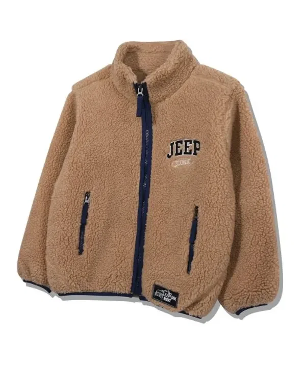 Флисовая кофта, джемпер Jeepkids, облачный
