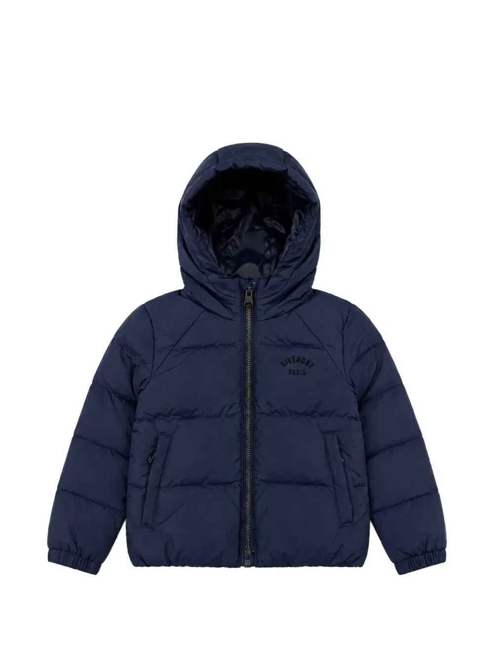 Куртка с вышивкой логотипа и набивкой Givenchy Kids, синий
