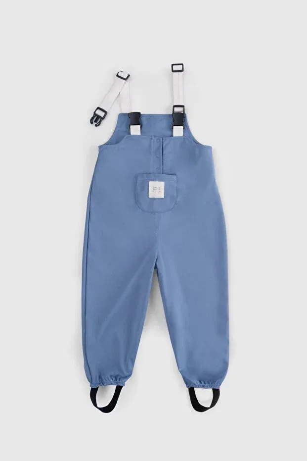 Детский для мальчиков комбинезон хлопковый Liquid-Proof baby activity romper Little Gusto, Blue — фото 2