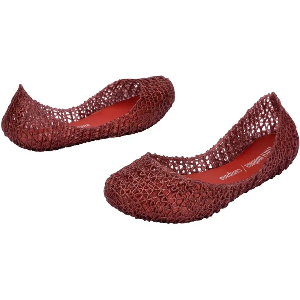 Балетки Melissa Mini Campana Papel Melissa, розовый — фото 4