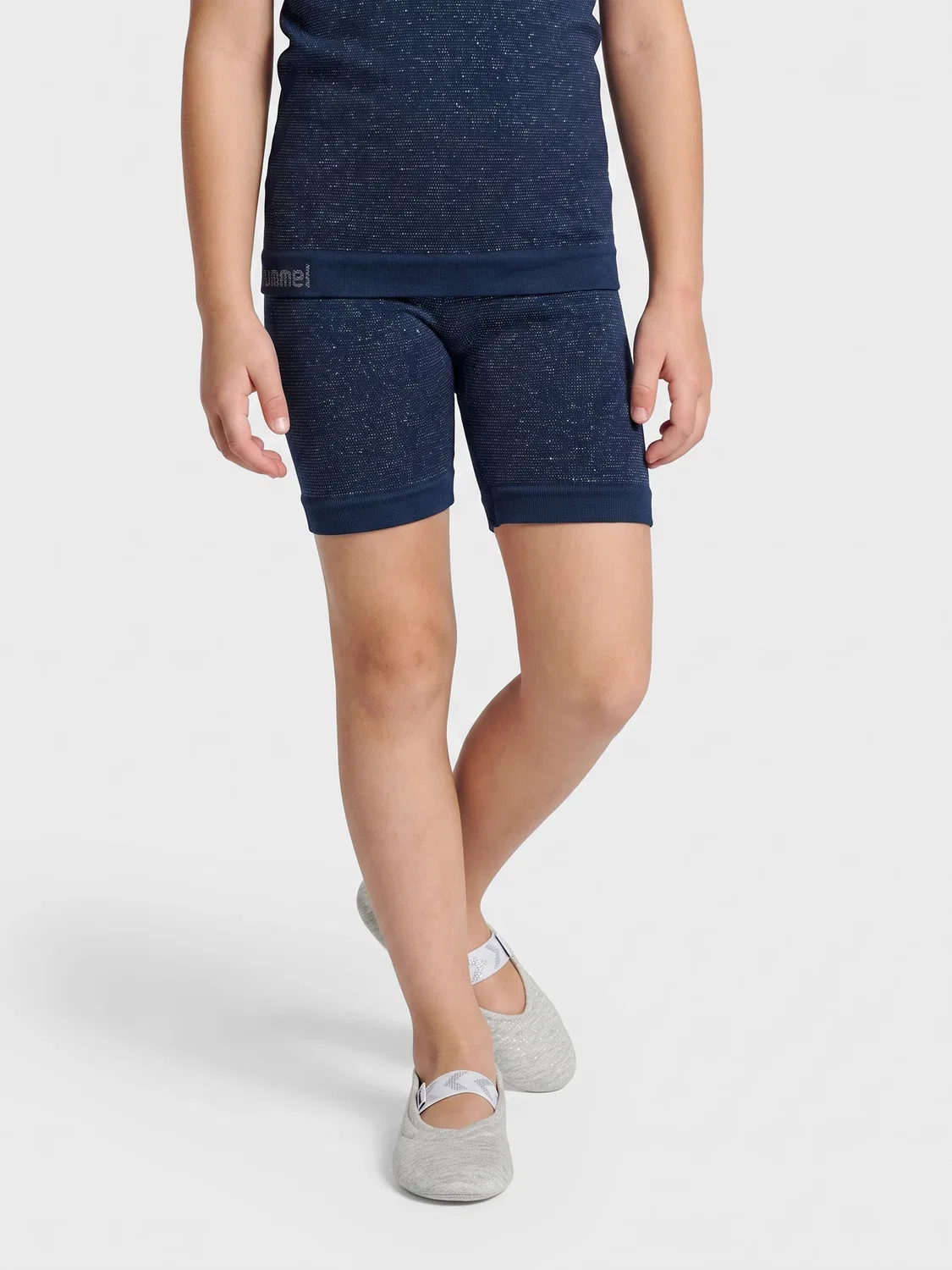 Шорты с завышенной талией Hmljr Seamless Hummel, синий