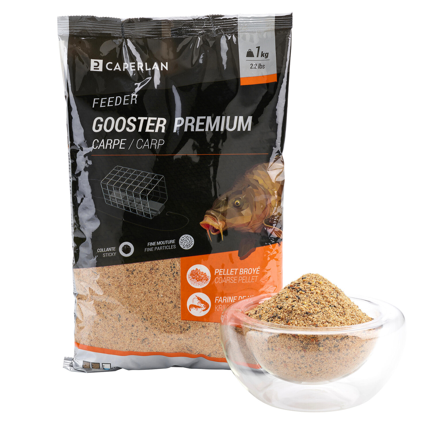 

Корм для рыбалки Gooster Premium Carp Feeder 1 кг CAPERLAN