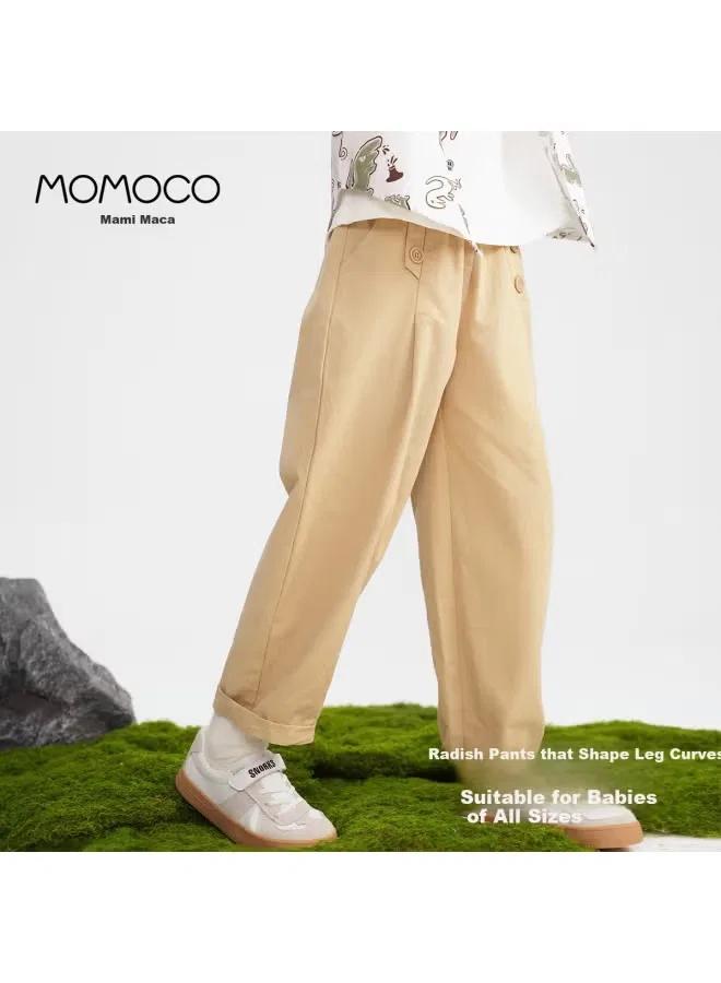 Брюки хлопковые для мальчиков Momoco, хаки