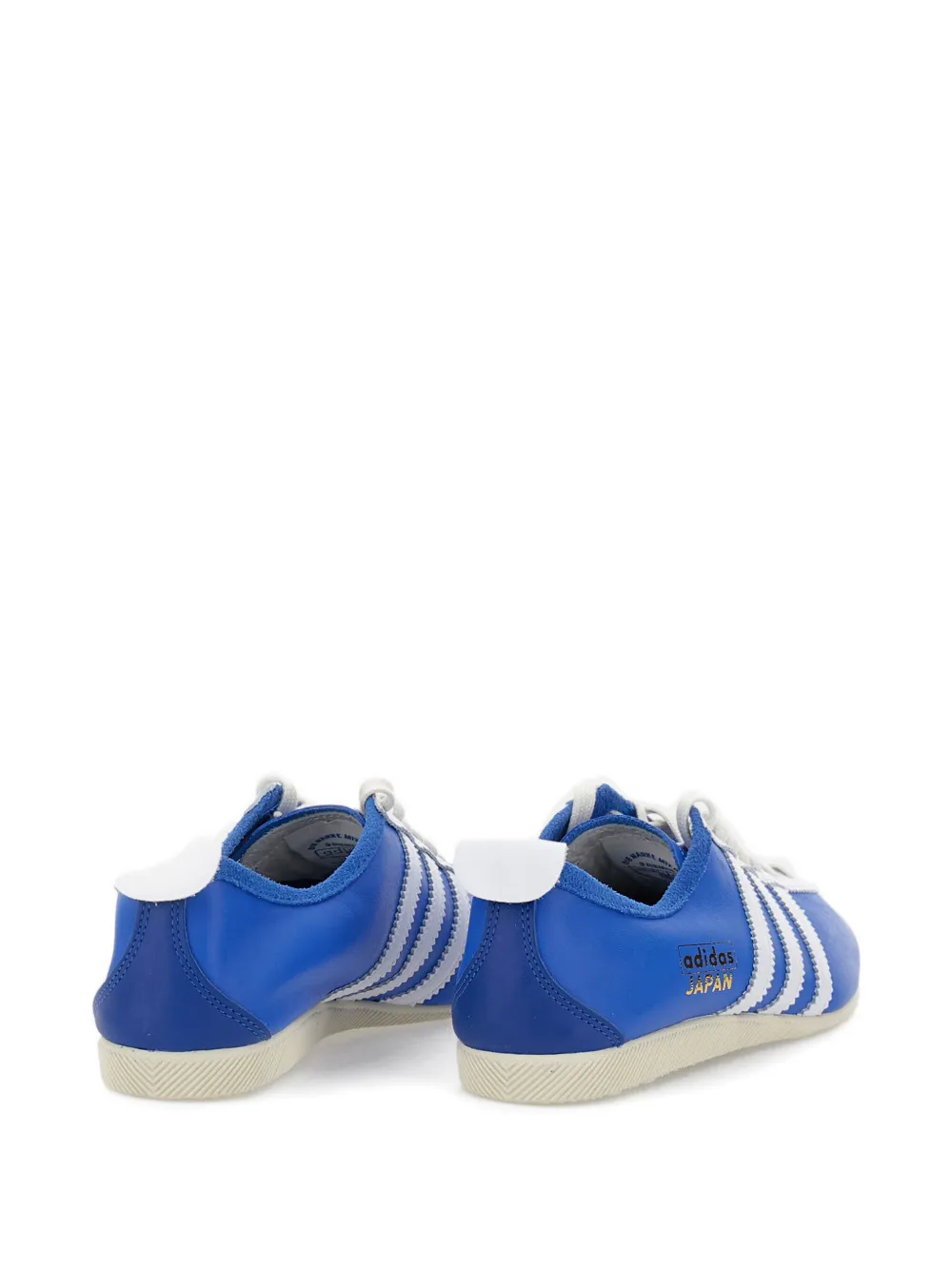 Японские кожаные кроссовки с тремя полосками Adidas, синий — фото 4