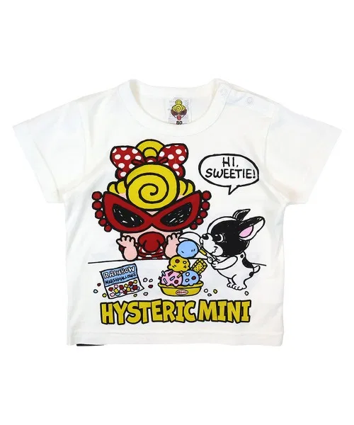 Детская футболка с коротким рукавом HI! SWEETIE HYSTERIC MINI, White