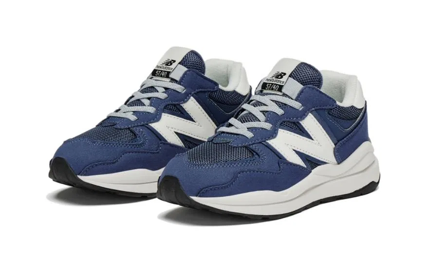 Детские кроссовки для мальчиков с низким верхом New Balance, Blue White — фото 3