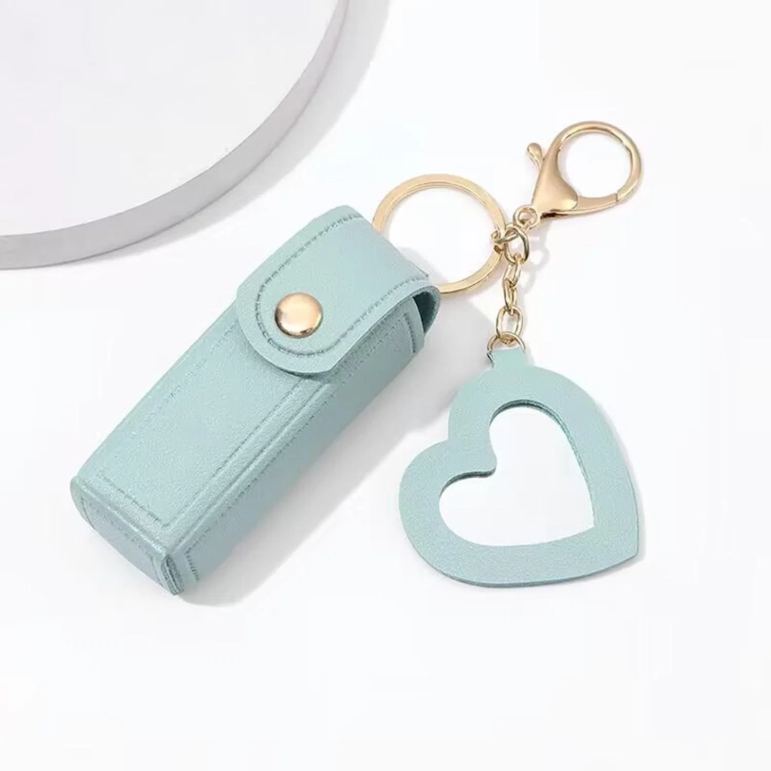 Косметичка для губ из PU кожи, Light Blue2 Generic — фото 2