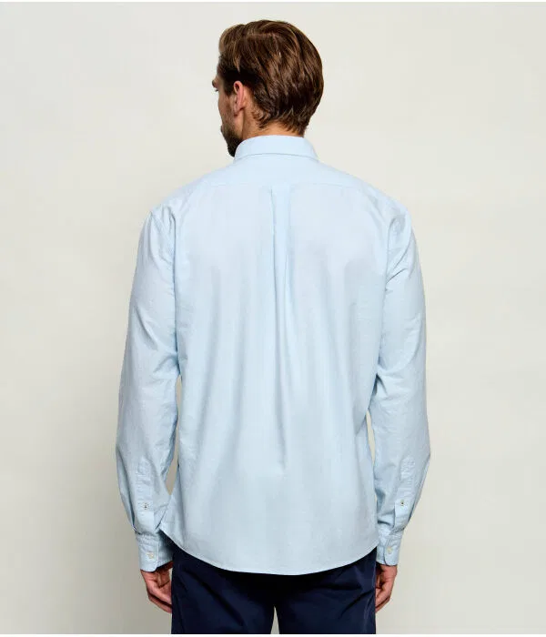 Мужская рубашка с длинным рукавом H-LIAM-BD-E-C1-263 BOSS, Azzurro — фото 3