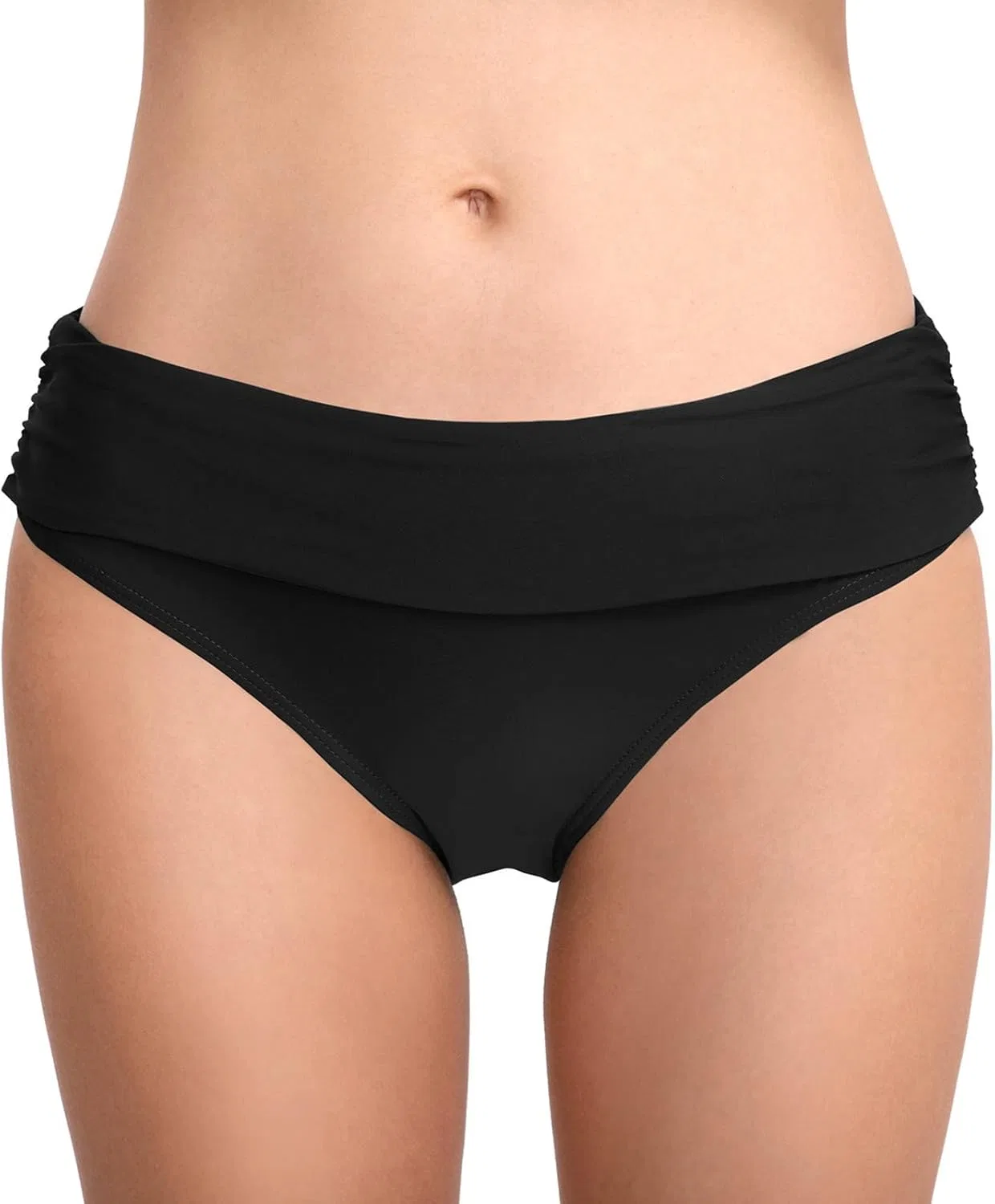 Женские шорты для плавания с боковыми сборками Generic, Black — фото 2