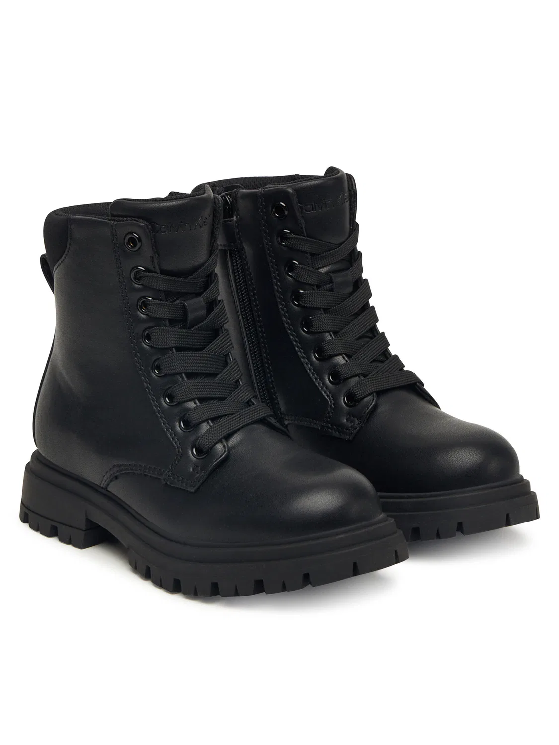 Ботильоны на шнуровке для девочки Lace Up Bootie Calvin Klein, черный — фото 2
