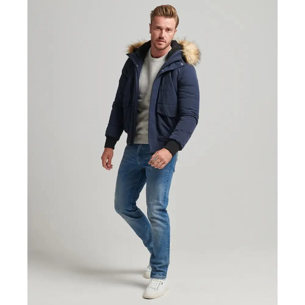 Женская куртка-бомбер Superdry Everest, Цвет Atlantikblau — фото 3