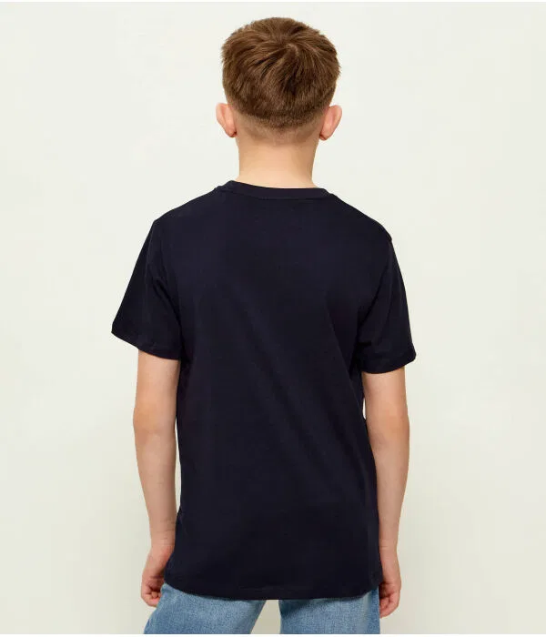 Детская футболка хлопковая O-Neck Guess, Blu Marino — фото 3