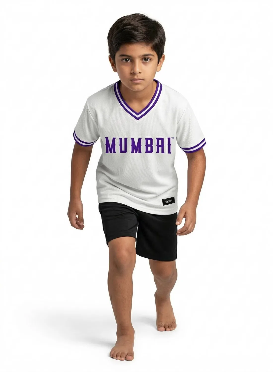 Спортивная футболка с V-образным вырезом Mumbai Cobras Baseball United, белый — фото 3