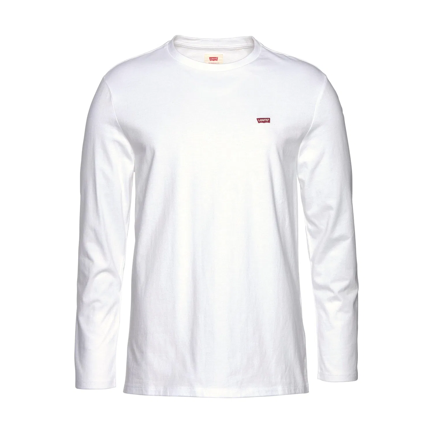 Мужская длинная футболка с круглым вырезом Levi's, White — фото 4
