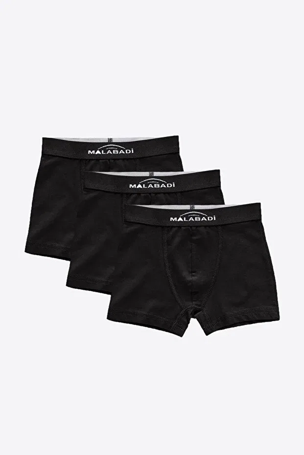 Детские боксеры для мальчиков хлопковые Malabadi, Black