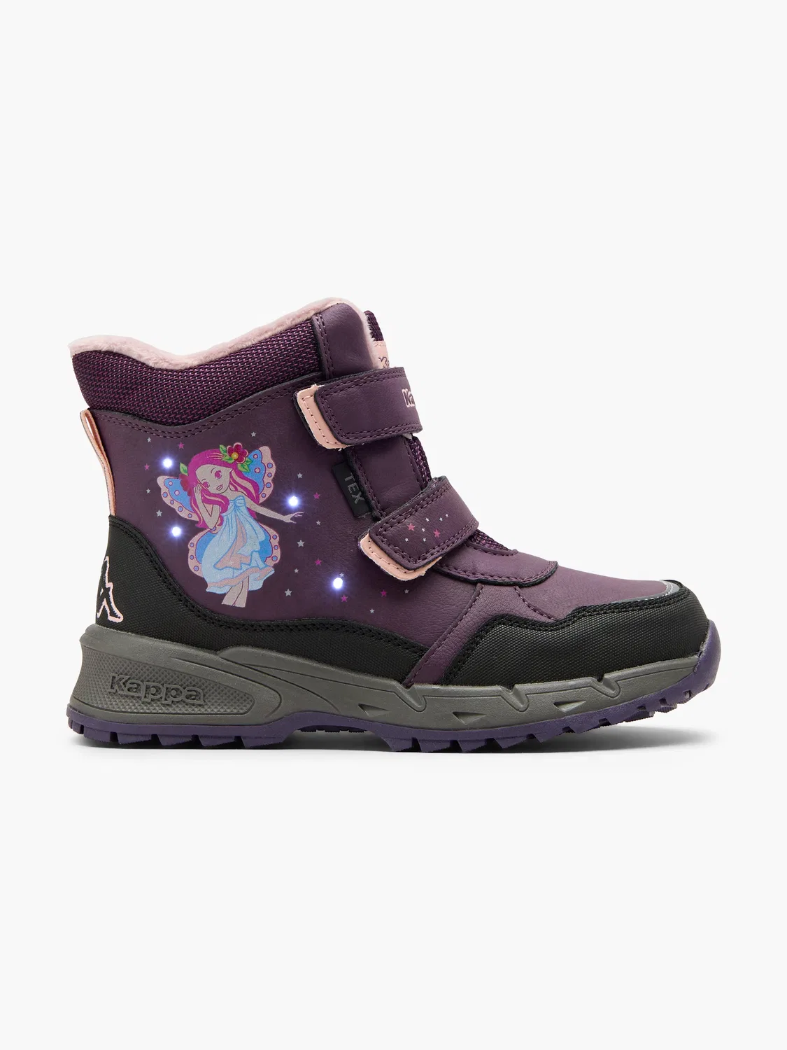 Детские зимние ботинки на липучках Kappa, цвет Violet