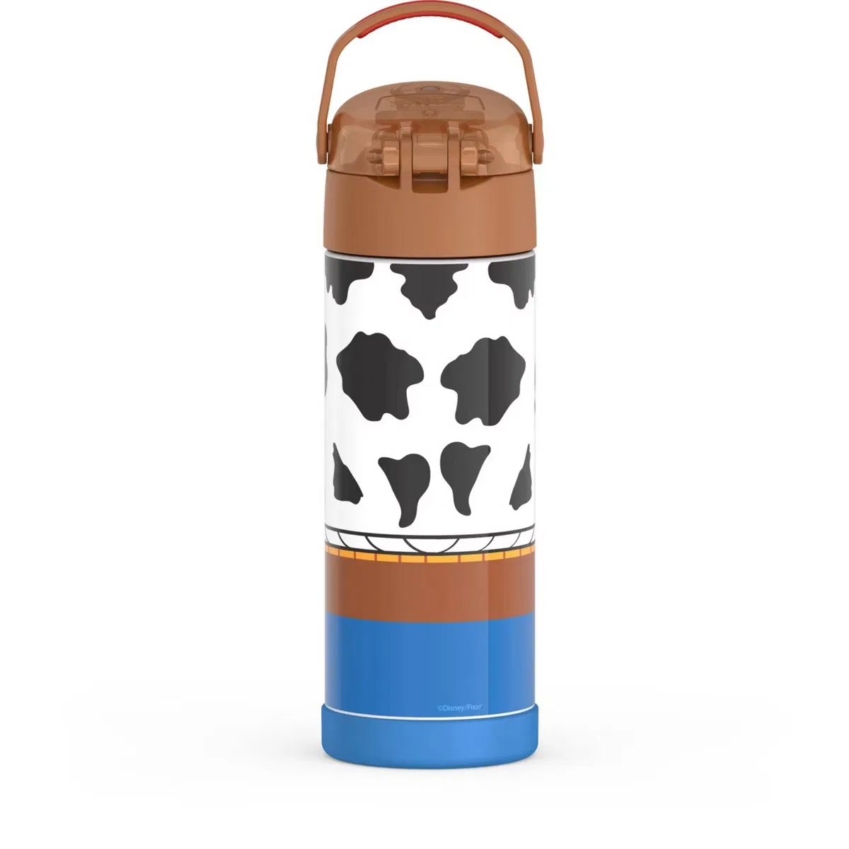 Детская бутылка для воды 470 мл с трубочкой и термоизоляцией Woody Thermos, Woody — фото 3