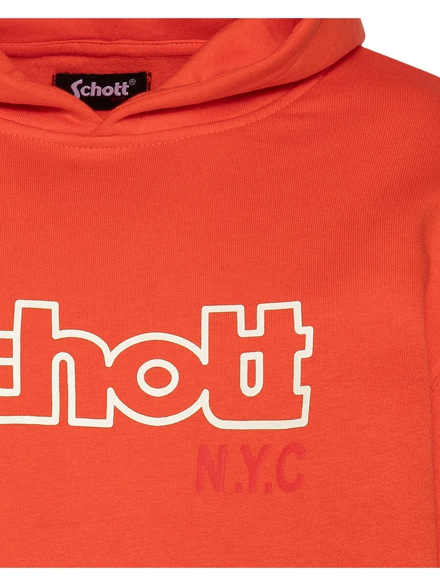 Толстовка Schott NYC оранжевого цвета — фото 3