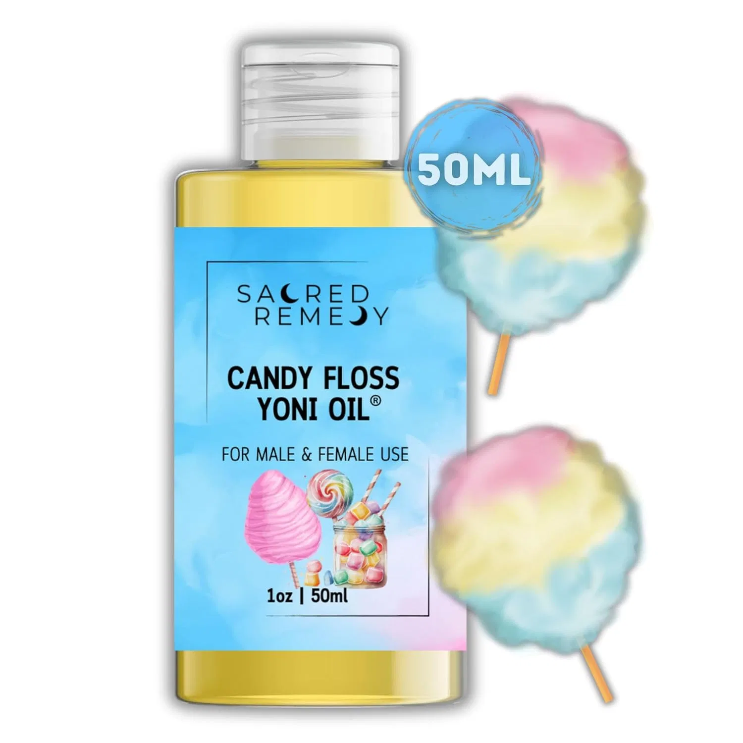 Масло для тела Candy Floss Yoni Oil, Sacred Remedy, 50 мл