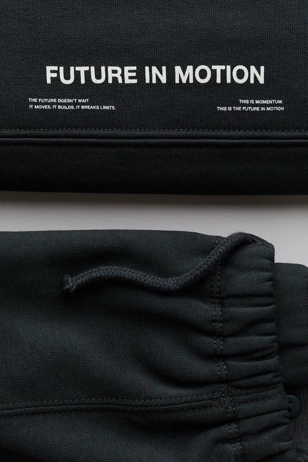 Комплект из двух толстовок H&M, Dunkelgrau/Future In Motion — фото 2