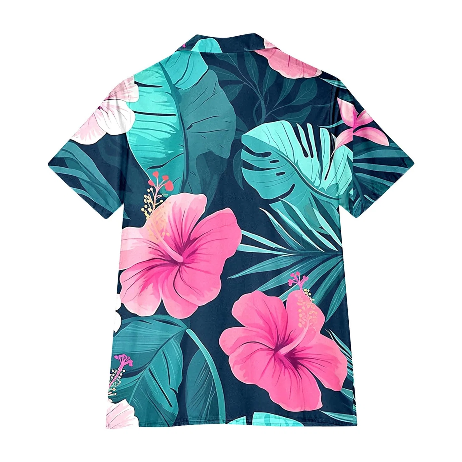 Женская футболка с коротким рукавом с принтом Hawaii, Z0b-dark Blue — фото 3