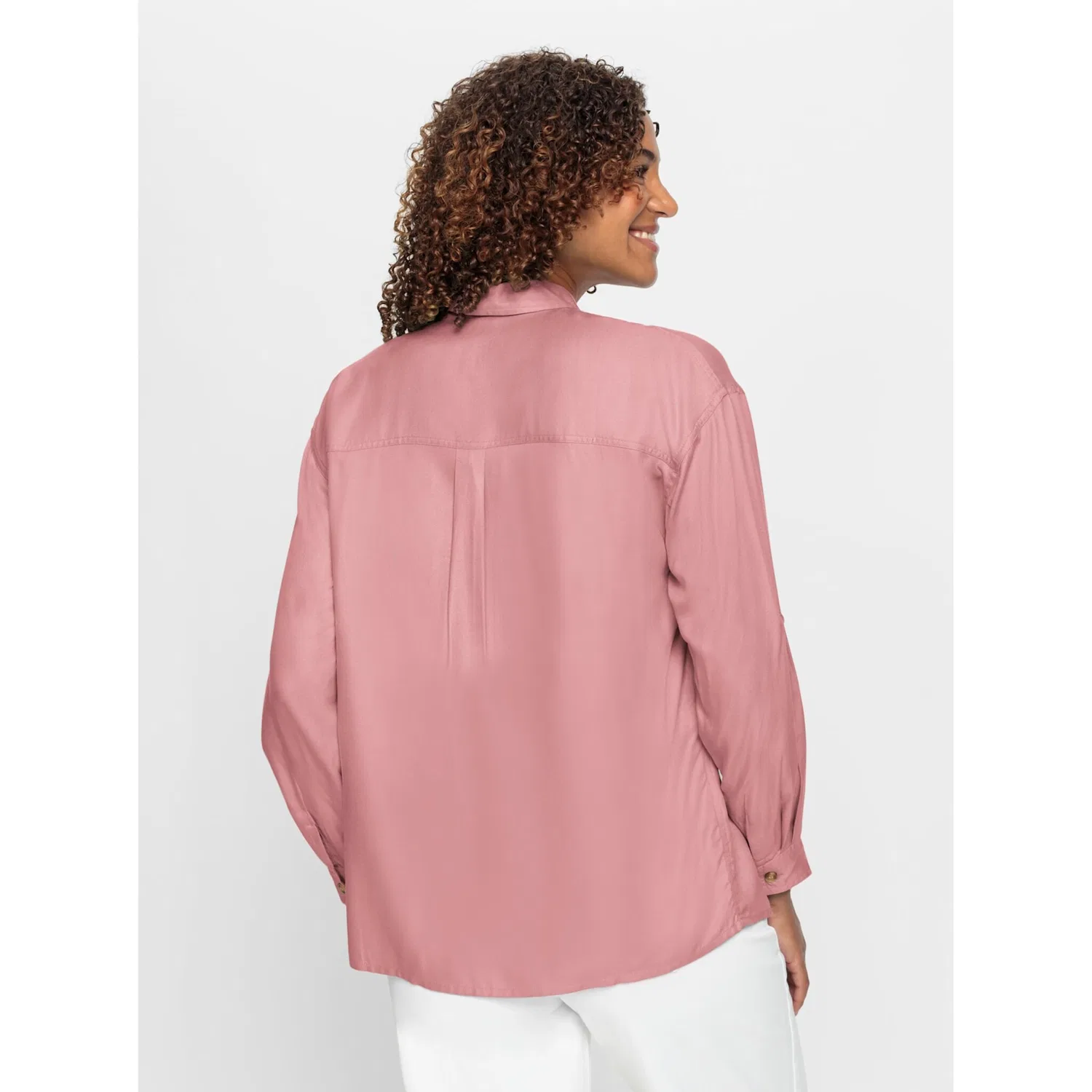 Женская блуза рубашечного кроя Casual Looks, Rose Quartz — фото 2