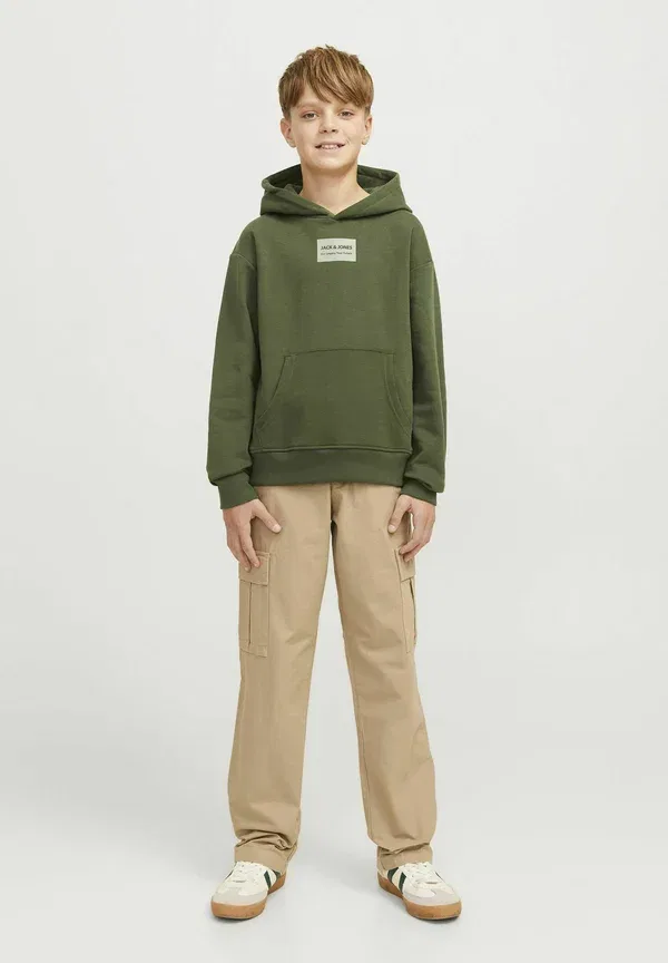 Худи с принтом для подростков Jack & Jones Junior, зеленый