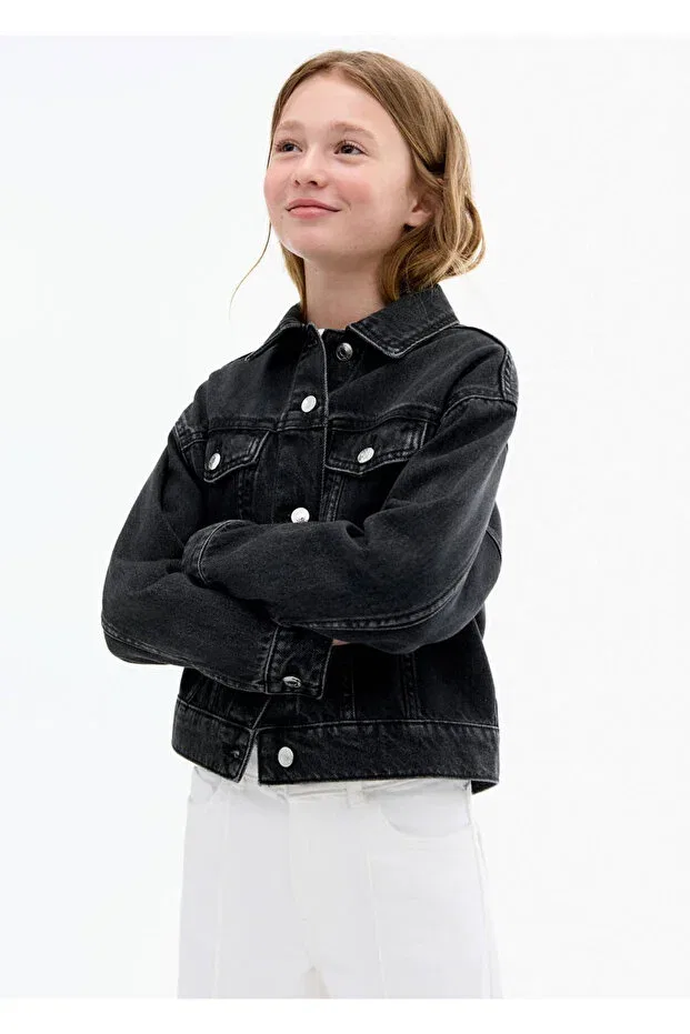 Классическая джинсовая куртка Mango Kids