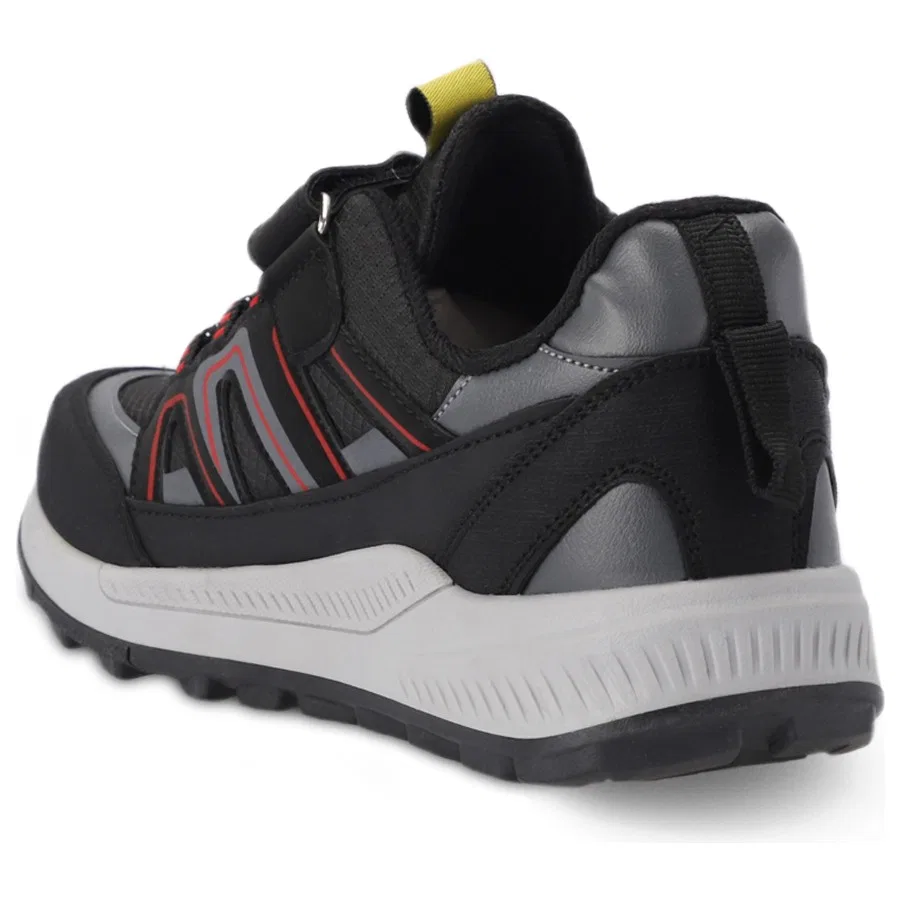 Детские кроссовки на липучках KROSS KTN Slazenger, Черно-белый — фото 3