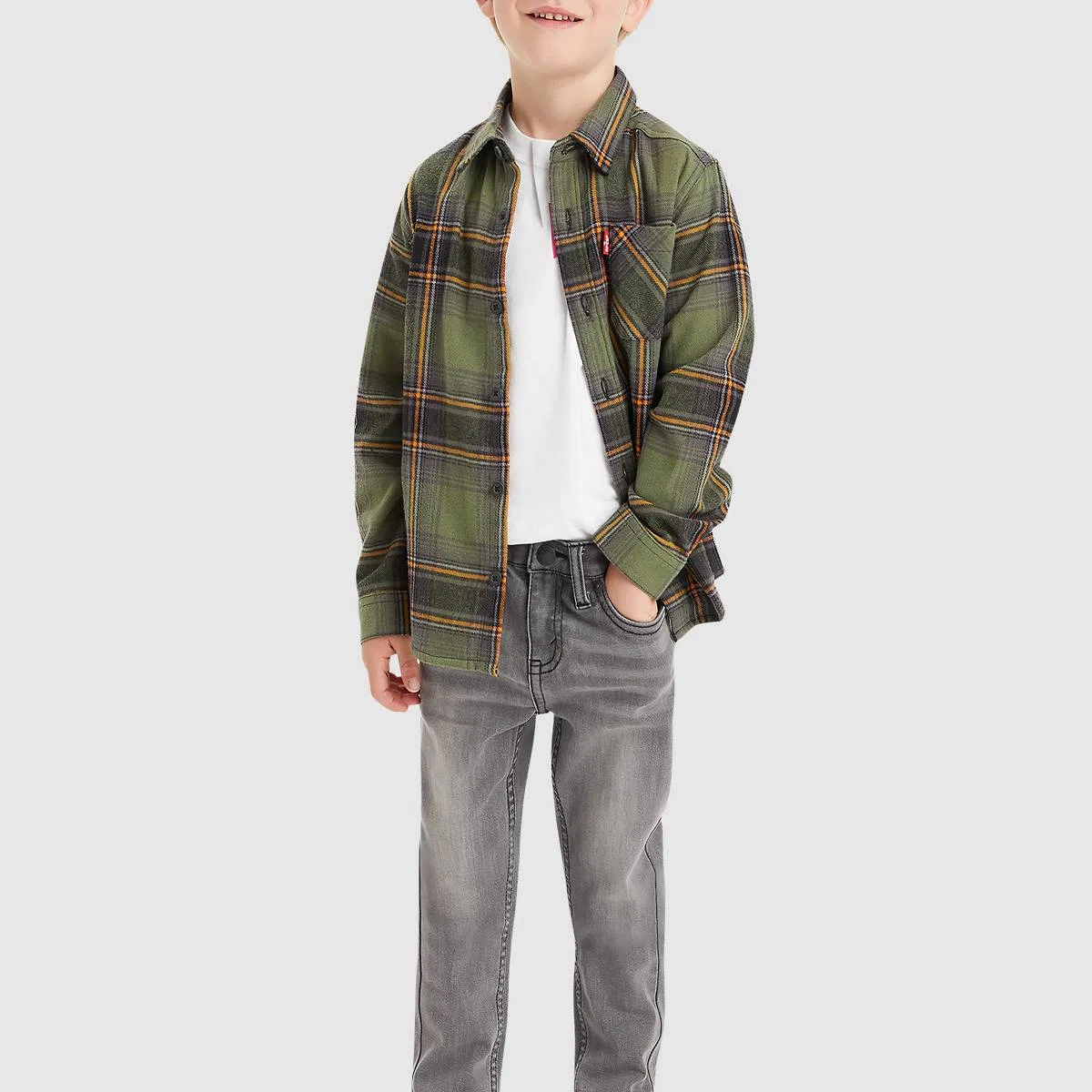 Джинсы 512 зауженного кроя для мальчиков 4-7 лет Levi's, My Way - Dark Wash