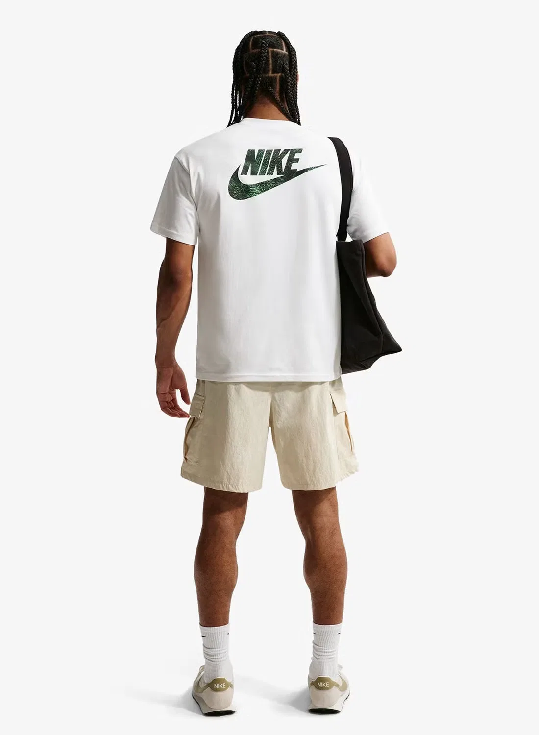 Футболка свободная с принтом Celebrate Future Nike, белый — фото 2