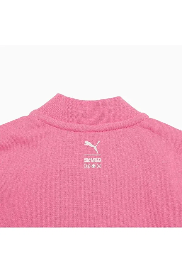 Детский спортивный комплект для девочек без принта Hello kitty friends baby pink tracksuit set Puma, Pink — фото 4
