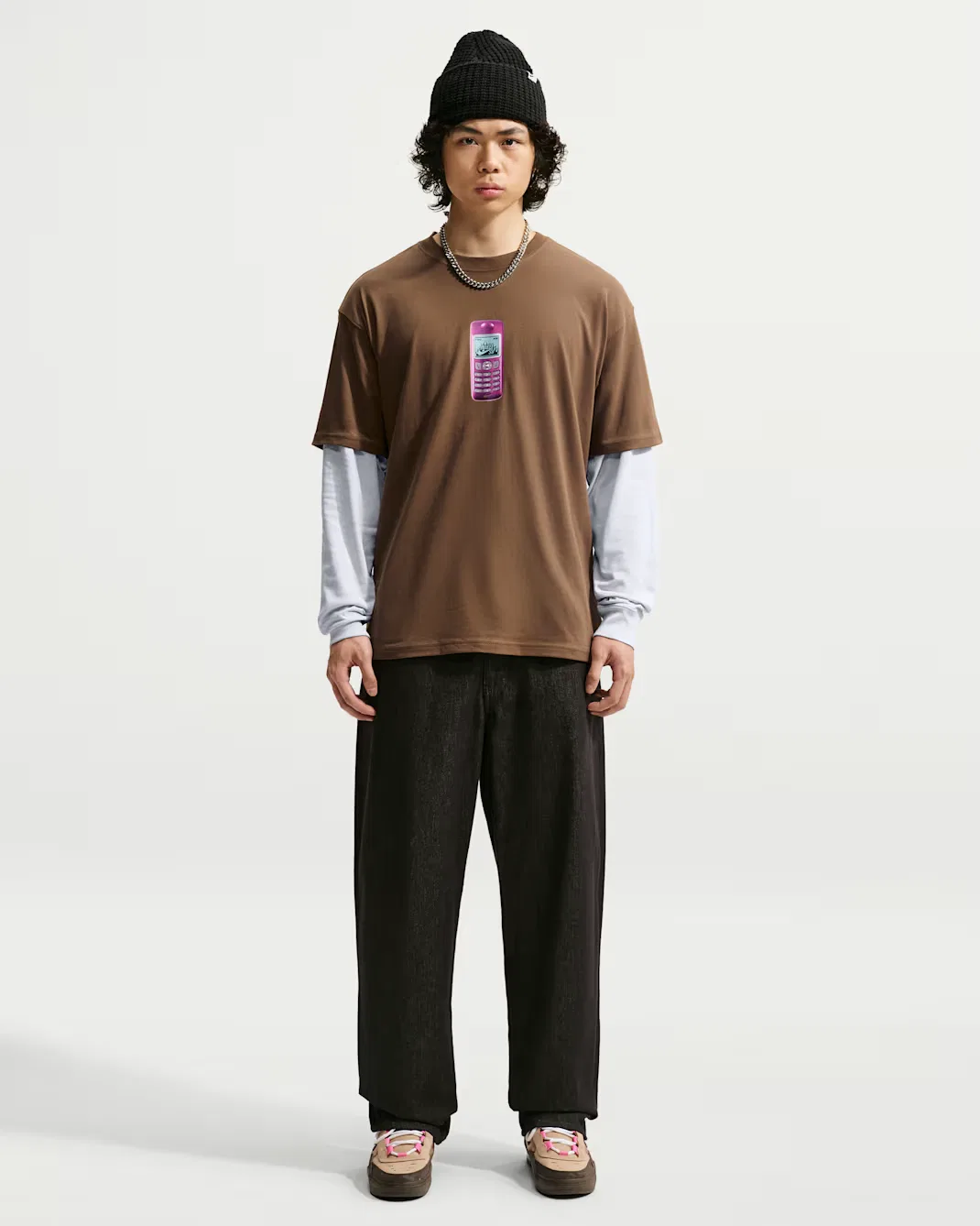 Футболка для скейтбординга Nike SB, Mosswood Brown — фото 4