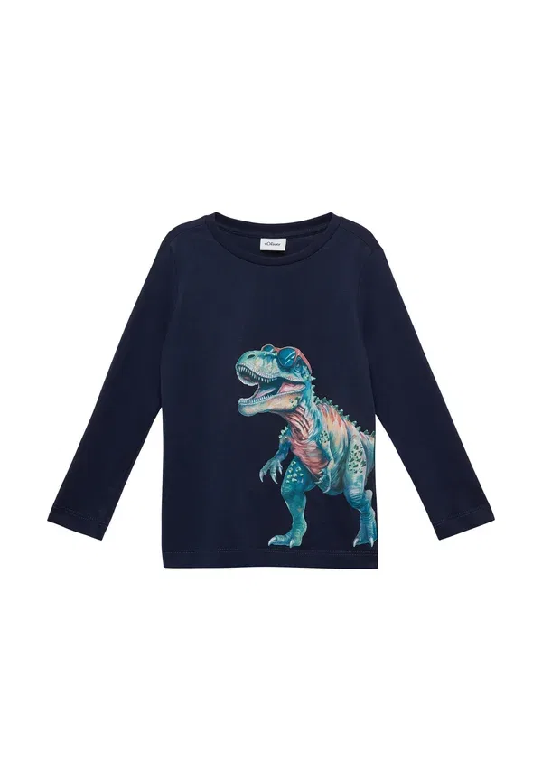 Лонгслив с принтом динозавров Long sleeved top S.Oliver, темно-синий — фото 4