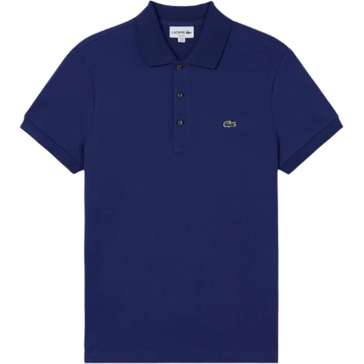 Мужское поло Lacoste с вышитым логотипом, LACOSTE, F9F/Dark Blue