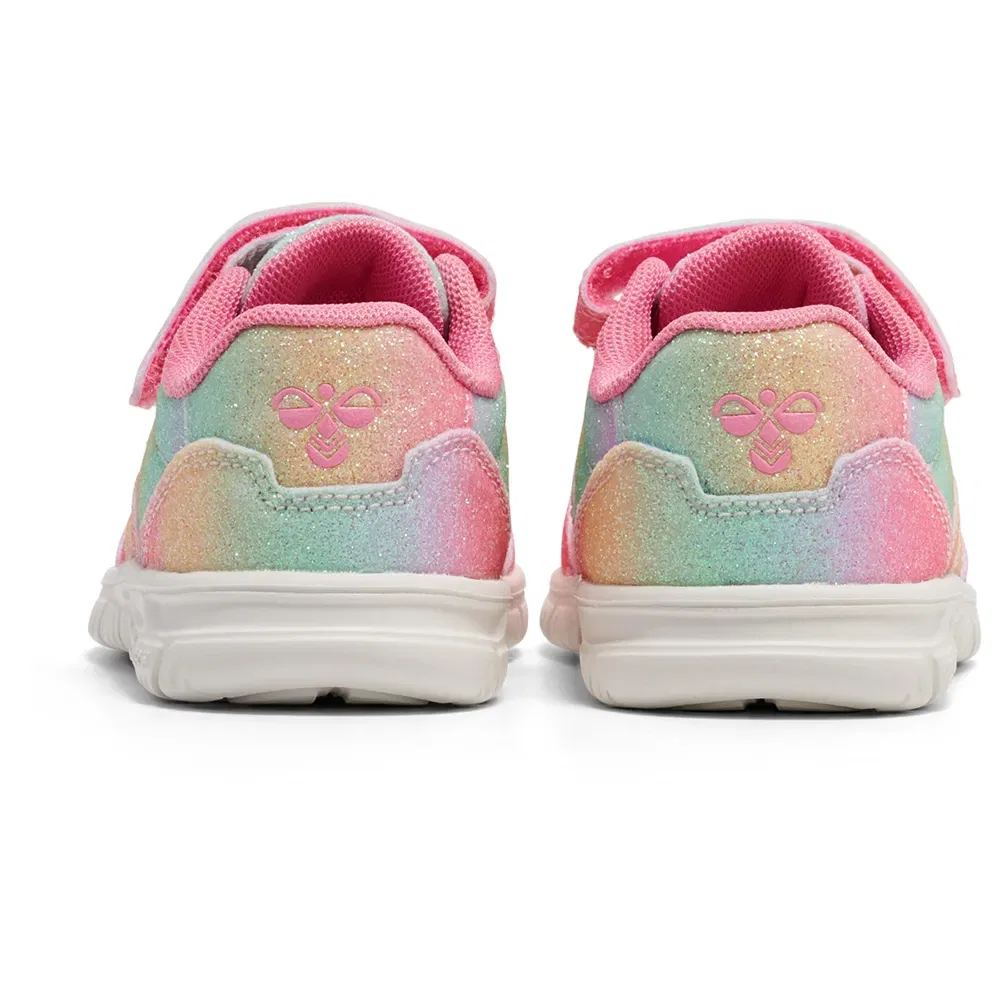Детские кроссовки для девочек с блестками Crosslite Glitter 2.0 Hummel, Multicolor — фото 4