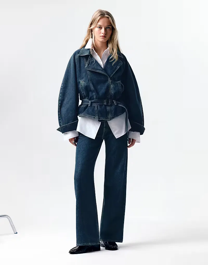 Джинсовая куртка-бомбер Levi's в стиле 80-х, темно-синий