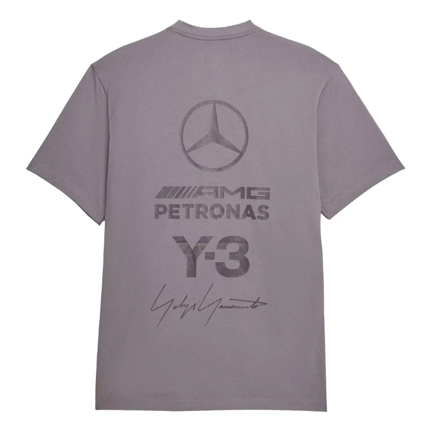 Футболка Adidas Y-3 F1 Mercedes Logo Stack 'Granite', фиолетовый