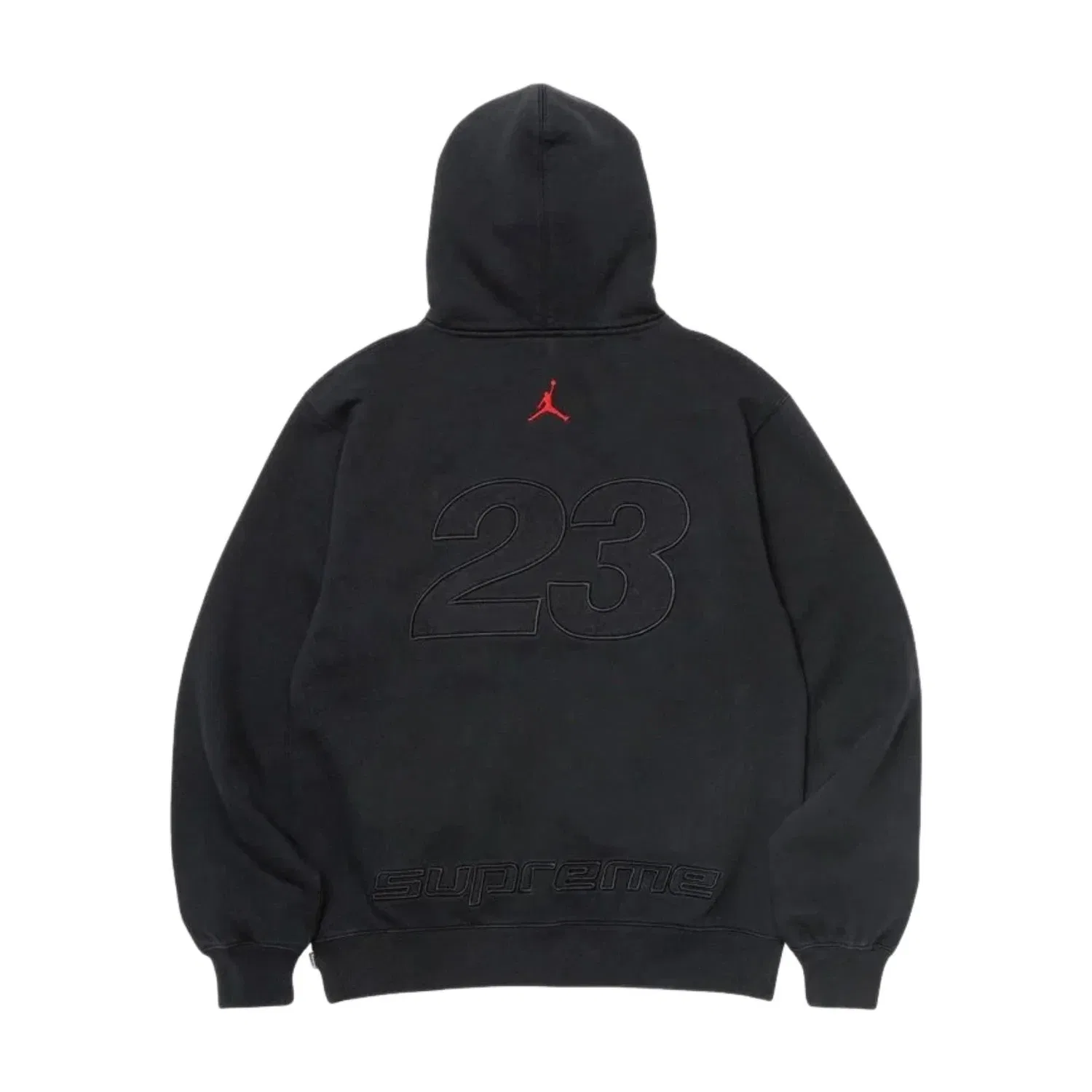 Мужское худи с капюшоном Supreme x Jordan SS26, черный — фото 2