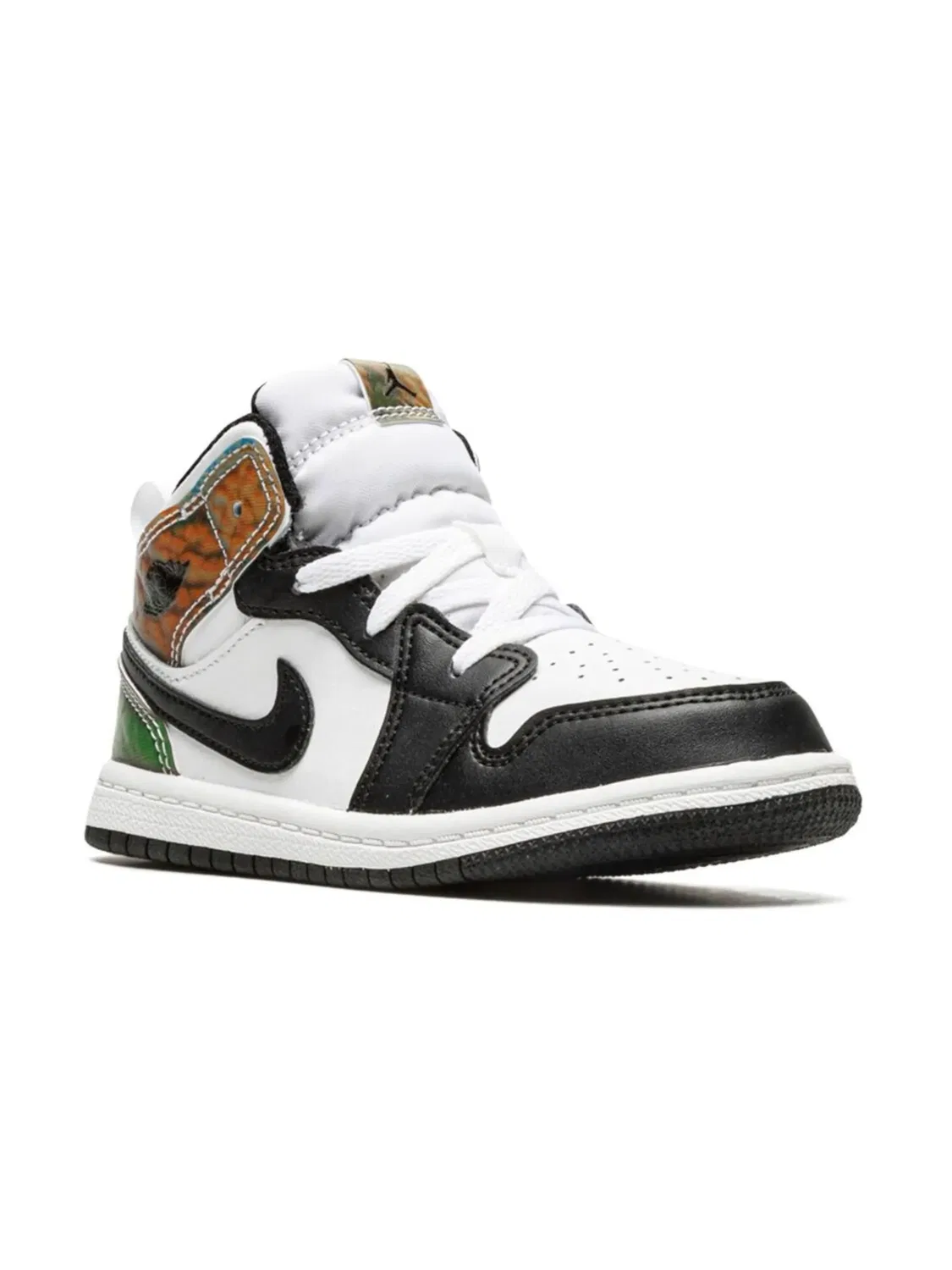 Кроссовки Jordan 1 Mid SE "Heat Reactive", белый/черный