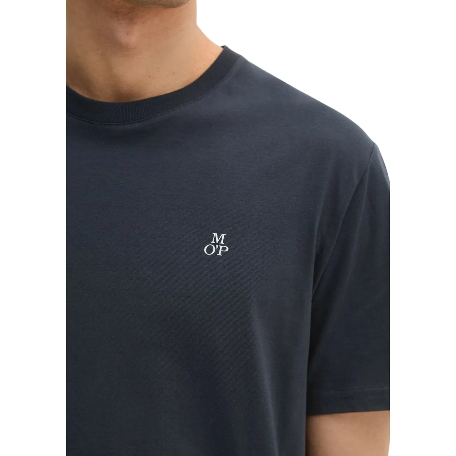 Детская базовая хлопковая футболка Regular Fit Marc O'Polo, Dark Navy — фото 4