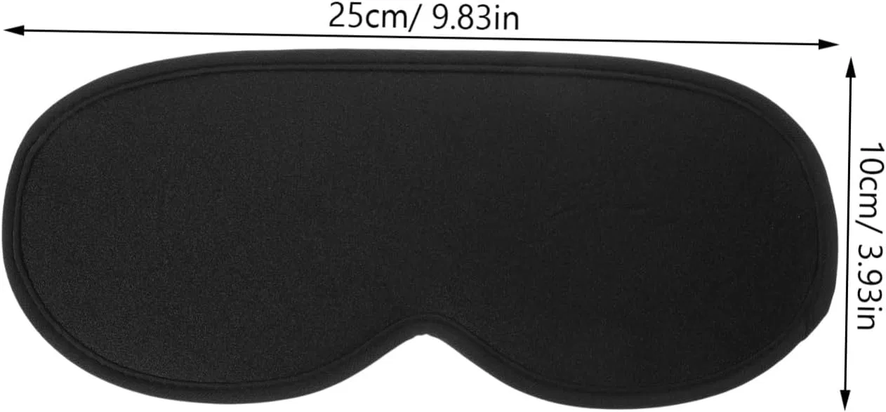 Спящая маска Memory Foam ABOOFAN, 1 шт, 25x10x2.5 см, Black — фото 2