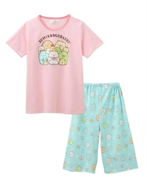 Детская пижама-комплект с коротким рукавом Sumikko Gurashi QUNTSTYLE, Pink