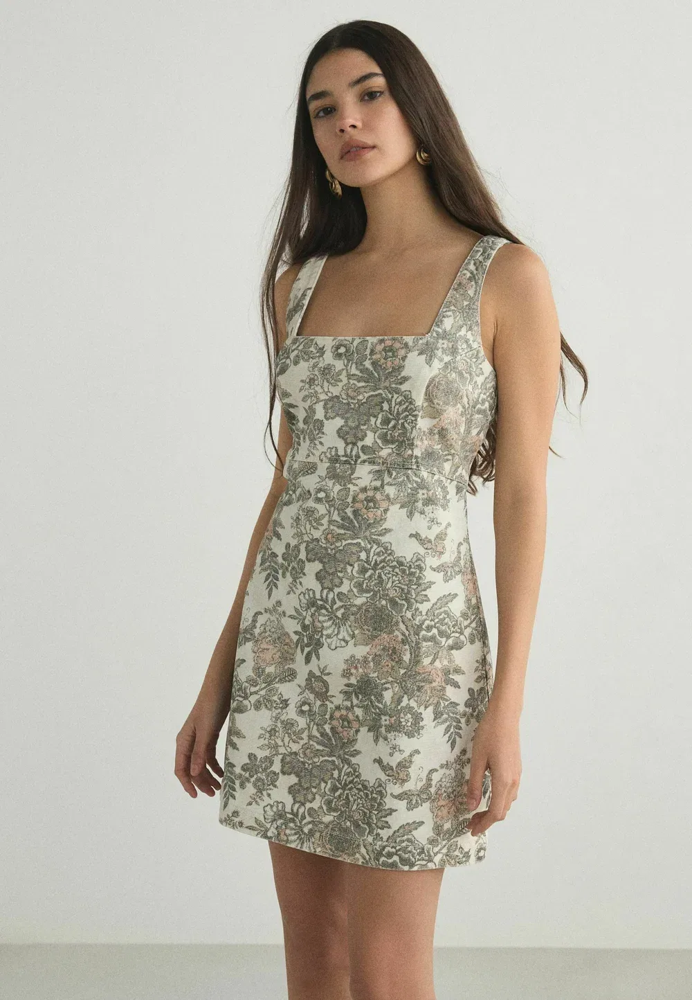 Джинсовое платье Next, Ecru Tapestry Floral