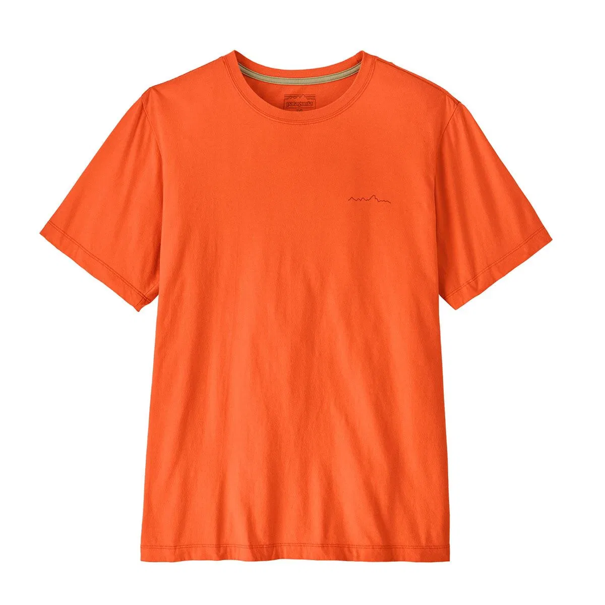 Мужская футболка с коротким рукавом с принтом Multi-Pitch Patagonia, Orange Peel — фото 3