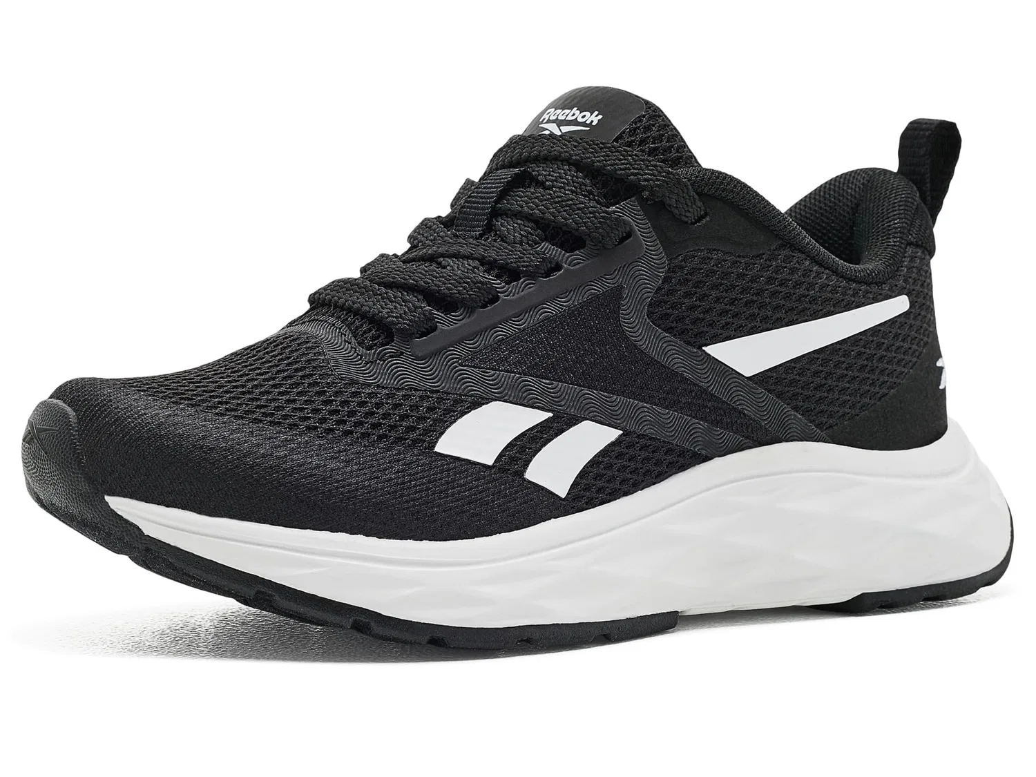 Кроссовки Aniwa (для маленьких и больших детей) Reebok Kids, Black/White — фото 2