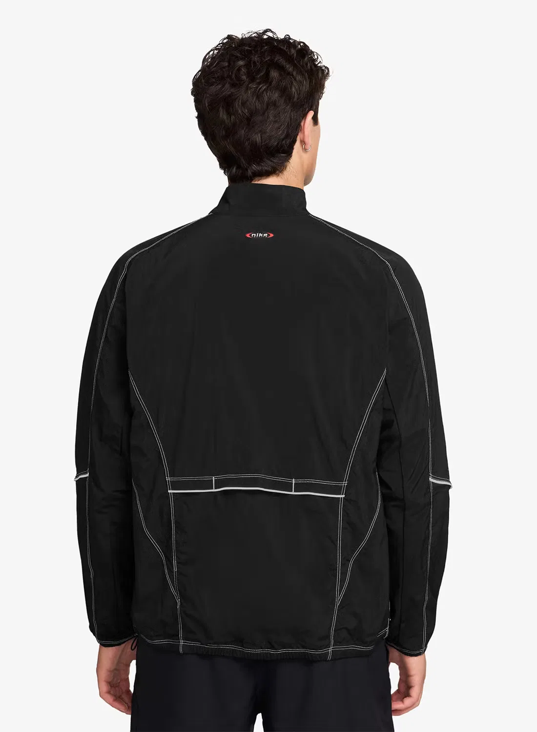 Куртка-трек с длинным рукавом Dri-Fit retro Nike, черный — фото 2